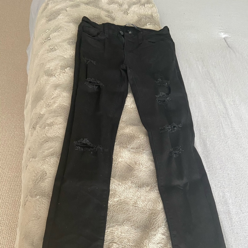 Black Ripped Jeans - Picture 2 of 6